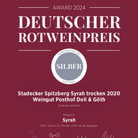 Produktfoto: 2020er Syrah Stadecker Spitzberg